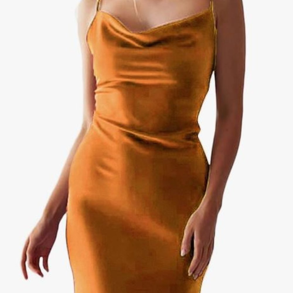 Xxxiticat Dress, Satin Look, Size Small